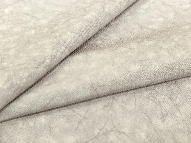 平和屋着物▽上質な小紋 単衣 霞文 正絹 逸品 AABJ6190jh