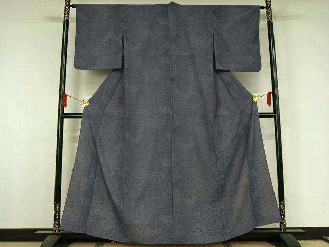 平和屋着物▽江戸小紋 単衣 両面染め 寄せ小紋柄 洗える着物 AABJ6199jh
