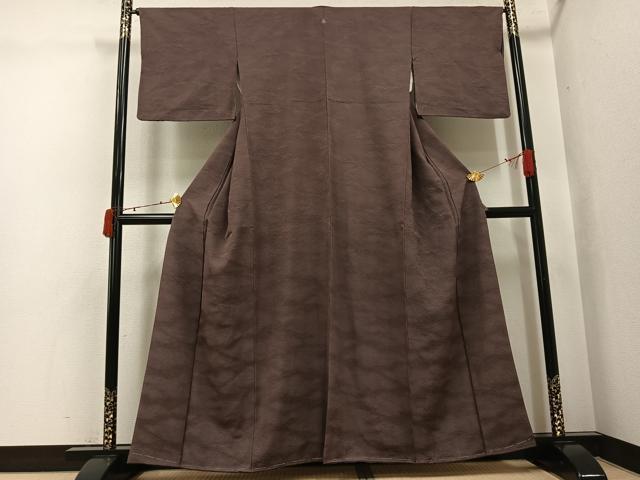 平和屋着物●上質な小紋 立波地紋 暈し染め 正絹 逸品 AABJ6201ph