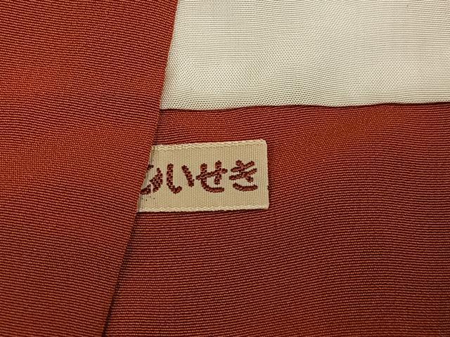 平和屋着物●上質な色無地 雀茶色 正絹 逸品 AABJ6215ph