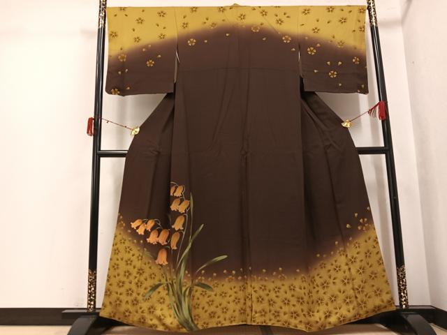 平和屋着物●訪問着 鈴蘭 暈し染め 正絹 逸品 AABJ6221ph