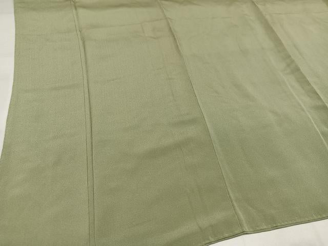 平和屋着物●上質な色無地 利休茶色 正絹 逸品 AABJ6259ph