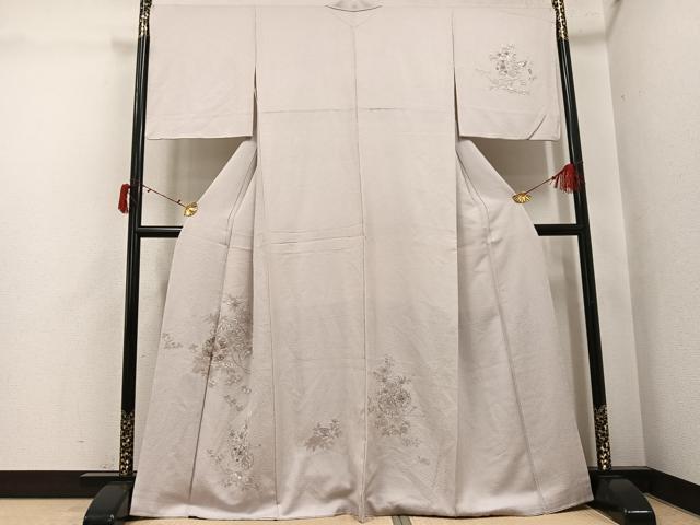 平和屋着物●訪問着 中国三大刺繍 スワトウ刺繍 汕頭刺繍 相良刺繍 花鼓文 正絹 逸品 AABJ6266ph