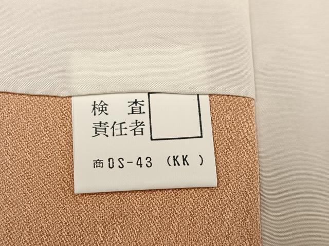 平和屋着物●上質な色無地 草花地紋 正絹 逸品 未使用 AABJ6277ph