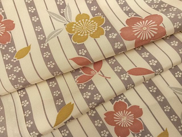平和屋着物●長襦袢 袷 桜 梅 正絹 逸品 未使用 AABJ6289ph