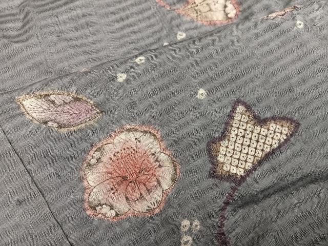 平和屋着物●訪問着 紬地 辻が花 正絹 逸品 AABJ6320ph