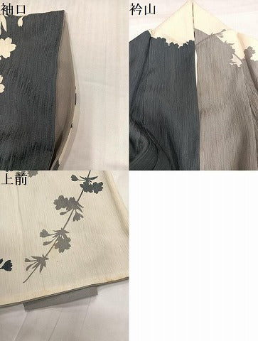 平和屋着物●訪問着 枝垂れ桜シルエット 正絹 逸品 AABJ6330ph