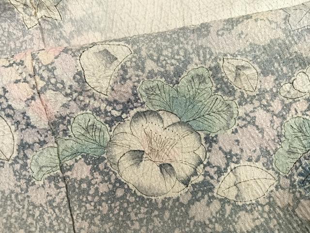 平和屋着物●越後十日町の一流染匠 桐屋・翠山工房 訪問着 絞り 辻が花 暈し染め 正絹 逸品 AABJ6338ph