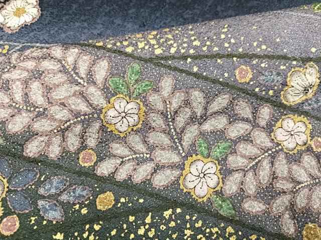 平和屋着物●訪問着 辻が花 暈し染め 金彩 正絹 逸品 AABJ6345ph