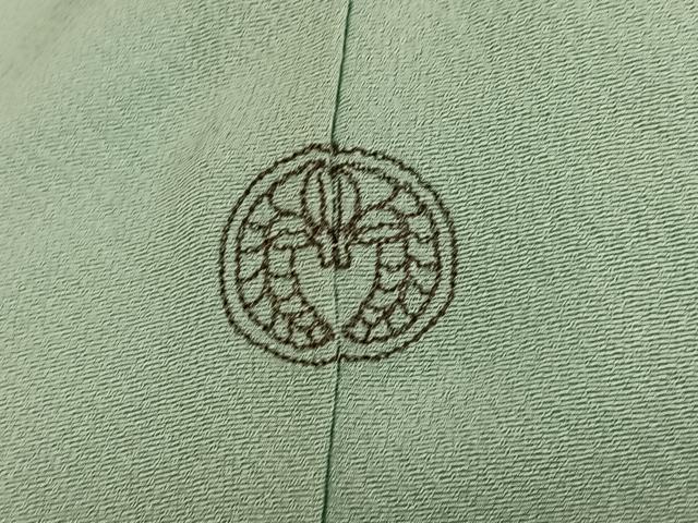 平和屋着物●豪華色留袖 総刺繍 舞花文 正絹 逸品 AABJ6347ph