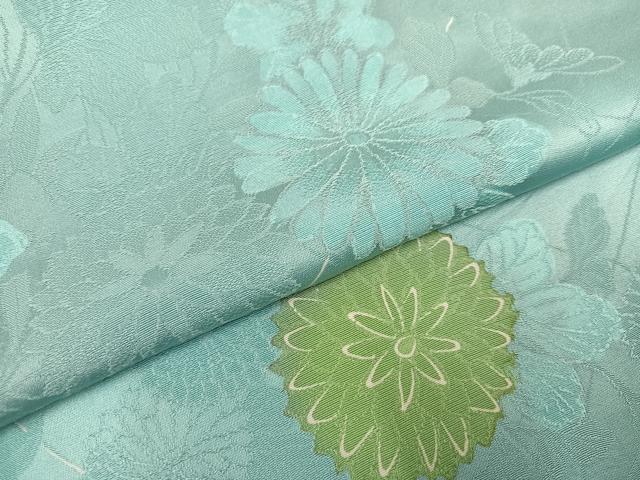 平和屋着物●上質な小紋 地紋起こし 草花文 正絹 逸品 AABJ6349ph