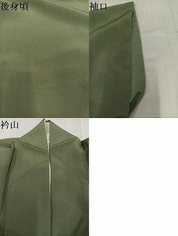 平和屋着物●上質な色無地 青白橡色 鈴乃屋扱い 正絹 逸品 AABJ6359ph