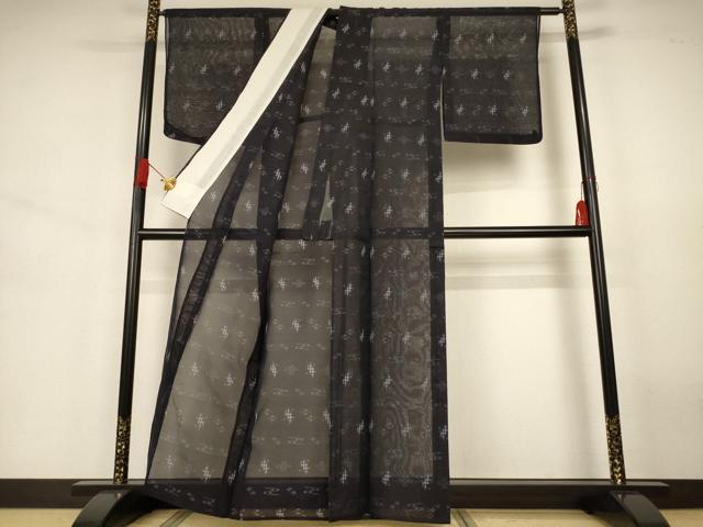 平和屋着物*夏物 本場琉球絣 夏琉球 正絹 逸品 AABJ6365jd