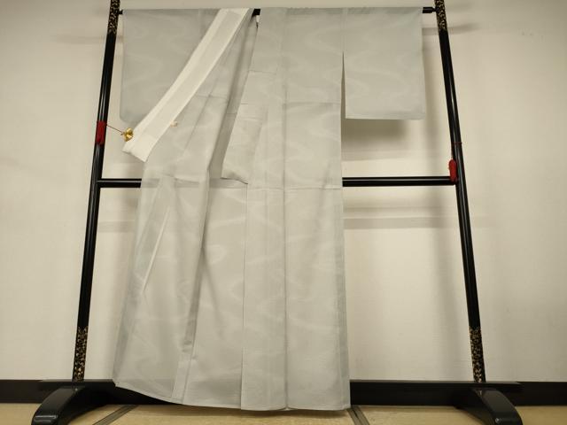 平和屋着物*夏物 色無地 絽 流水紋紗 蕎麦切色 正絹 逸品 AABJ6377jd
