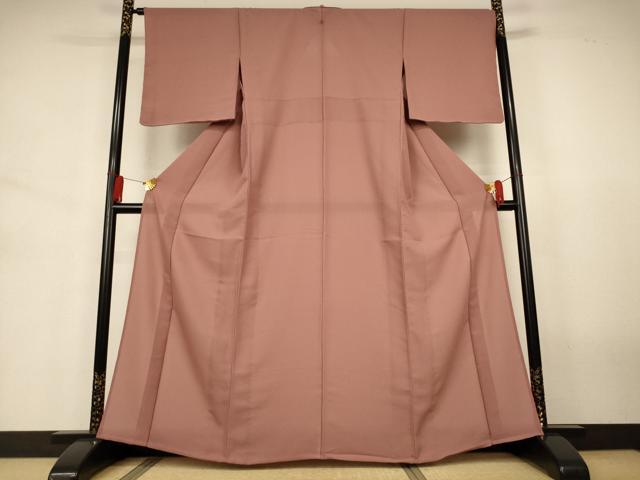 平和屋着物*夏物 色無地 紗 遠州茶色 正絹 逸品 未使用 AABJ6393jd