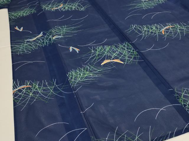 平和屋着物*夏物 小紋 絽 芝文 勝虫 洗える着物 AABJ6415jd