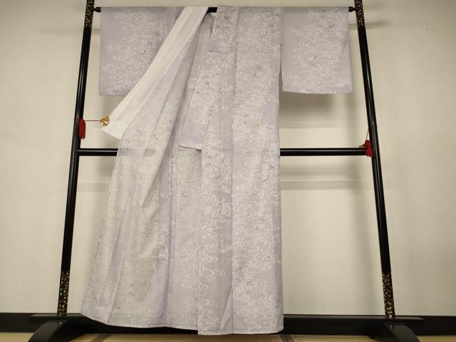平和屋着物*夏物 小紋 絽 流水文 勝虫 洗える着物 AABJ6426jd