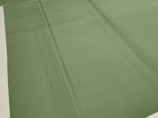 平和屋着物*夏物 色無地 絽 麹塵色 五泉 ますいわ屋扱い 反端付き 正絹 逸品 未使用 AABJ6427jd
