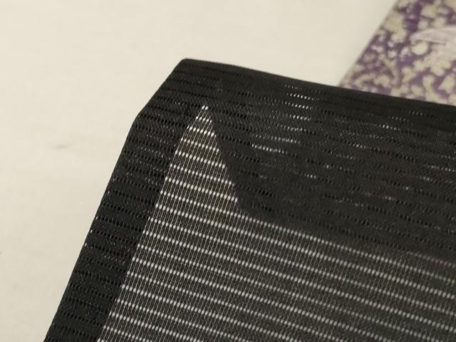 平和屋着物*夏物 黒留袖 絽 花鳥文 銀彩 洗える着物 AABJ6458jd