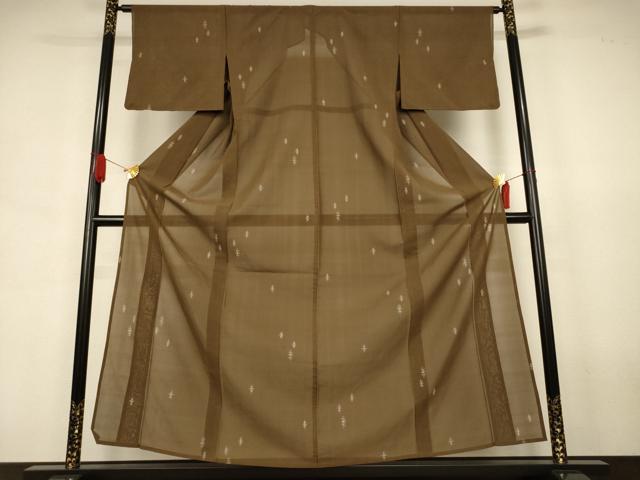 平和屋着物*夏物 紗紬 絣文 正絹 逸品 AABJ6460jd