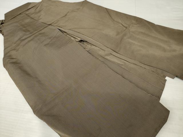 平和屋着物●男性 馬乗り袴 縞 正絹 逸品 AABJ6497ck