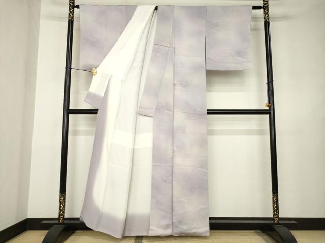 平和屋着物●上質な小紋 霞文 暈し染め 正絹 逸品 AABJ6500ck