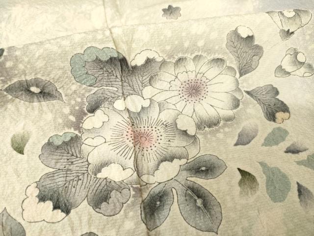 平和屋着物●訪問着 辻が花 舞花文 暈し染め 正絹 逸品 AABJ6502ck
