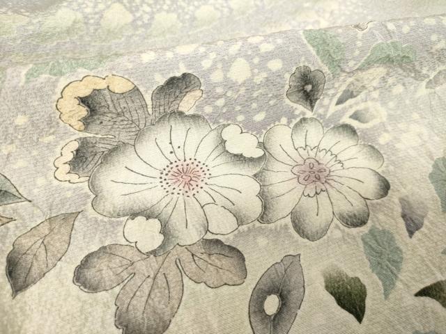 平和屋着物●訪問着 辻が花 舞花文 暈し染め 正絹 逸品 AABJ6502ck