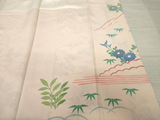 平和屋着物●豪華振袖 駒刺繍 風景花文 金彩 正絹 逸品 AABJ6508ck