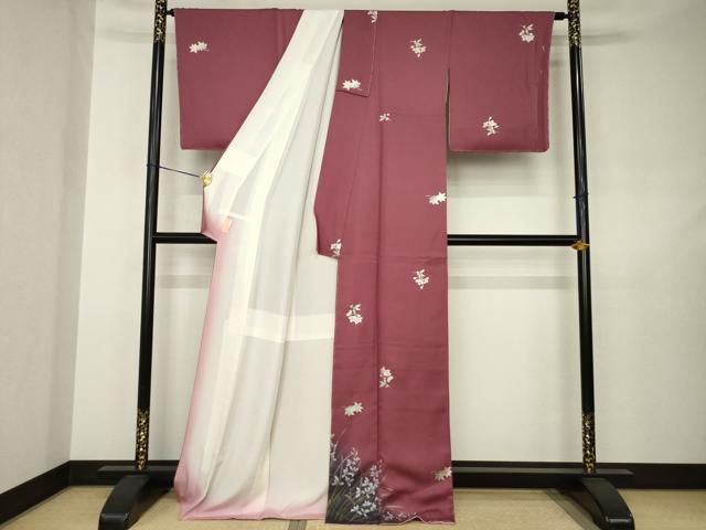 平和屋着物●訪問着 舞花文 金彩 正絹 逸品 AABJ6520ck