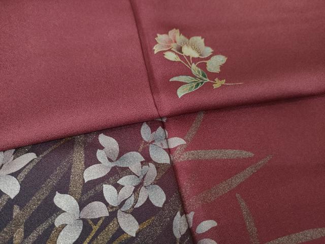 平和屋着物●訪問着 舞花文 金彩 正絹 逸品 AABJ6520ck