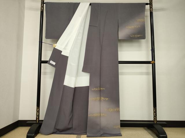 平和屋着物●訪問着 箔散らし文様 暈し染め 金彩 やまと誂製 正絹 逸品 AABJ6556ck