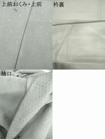 平和屋着物●上質な小紋 舞花文 金糸 そごう扱い 正絹 逸品 AABJ6565cs