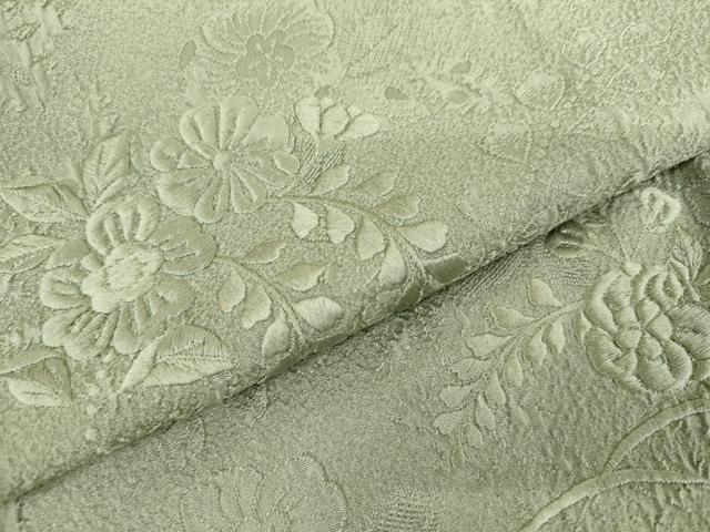 平和屋着物●無地絵羽訪問着 辻が花 総刺繍 薄青色地 正絹 逸品 AABJ6577cs