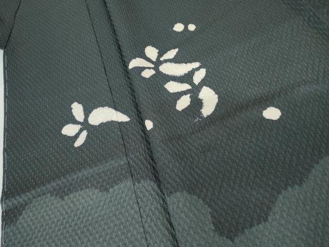 平和屋着物●訪問着 絞り 草花文 金銀彩 正絹 逸品 未使用 AABJ6591cs