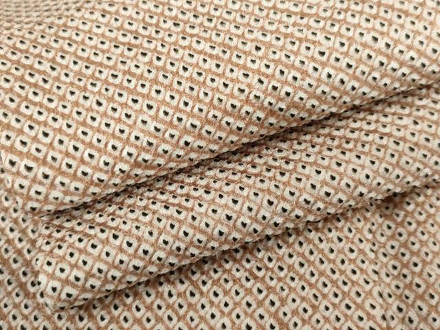 平和屋着物●大変加工の良い総絞り小紋 正絹 逸品 AABJ6592cs