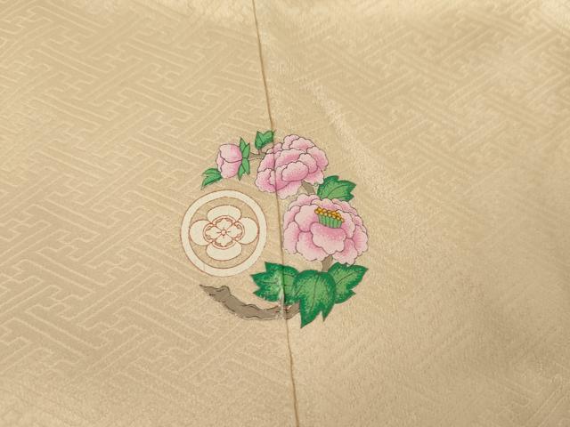 平和屋着物●訪問着 絞り 花松文 金彩 正絹 逸品 AABJ6602cs