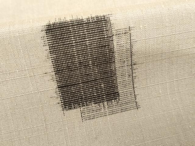 平和屋着物●上質な紬 色紙重ね文 正絹 逸品 AABJ6616cs