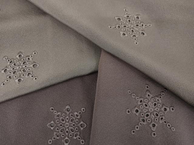 平和屋着物●訪問着 刺繍 舞花文 暈し染め 正絹 逸品 AABJ6635cs