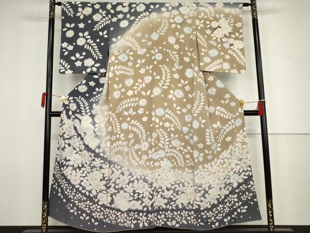 平和屋着物●訪問着 辻が花 暈し染め 正絹 逸品 AABJ6636cs
