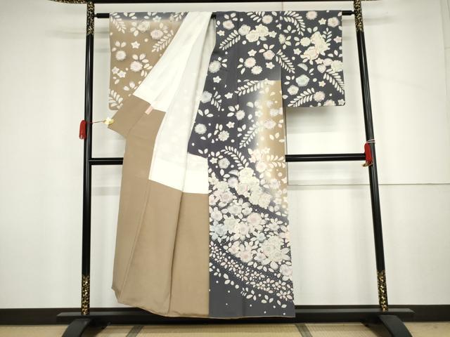 平和屋着物●訪問着 辻が花 暈し染め 正絹 逸品 AABJ6636cs