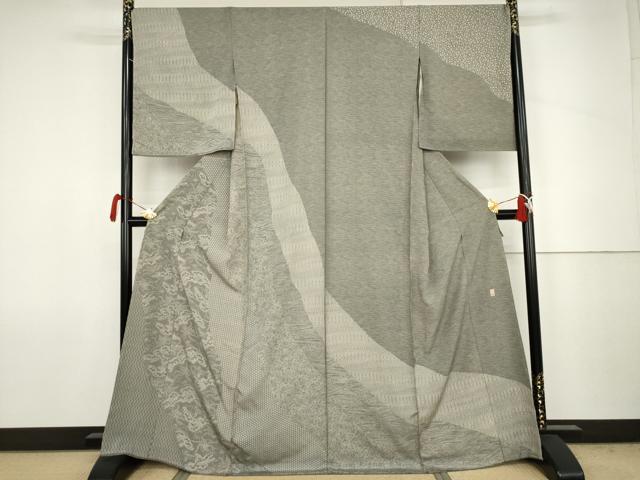 平和屋着物●二代目 川村久太郎 江戸小紋 訪問着 吉祥枝松文 仮絵羽 正絹 逸品 未使用 AABJ6650cs