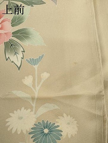 平和屋着物●訪問着 友禅 作家物 浜松文 丹後ちりめん 仮絵羽 正絹 逸品 未使用 AABJ6651cs
