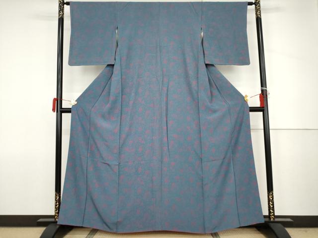 平和屋着物●上質な小紋 花鼓文 正絹 逸品 AABJ6658cs