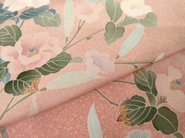 平和屋着物●訪問着 友禅 枝花文 暈し染め 正絹 逸品 未使用 AABJ6664cs