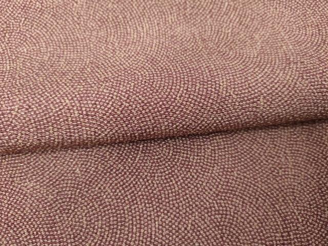平和屋着物●江戸小紋 鮫小紋柄 鬼しぼ縮緬 正絹 逸品 AABJ6692cs