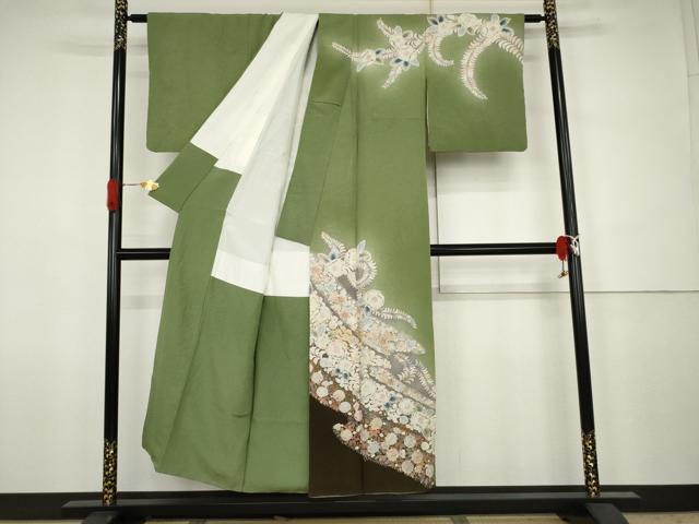 平和屋着物●訪問着 作家物 辻が花 絞り 暈し染め 正絹 逸品 AABJ6697cs