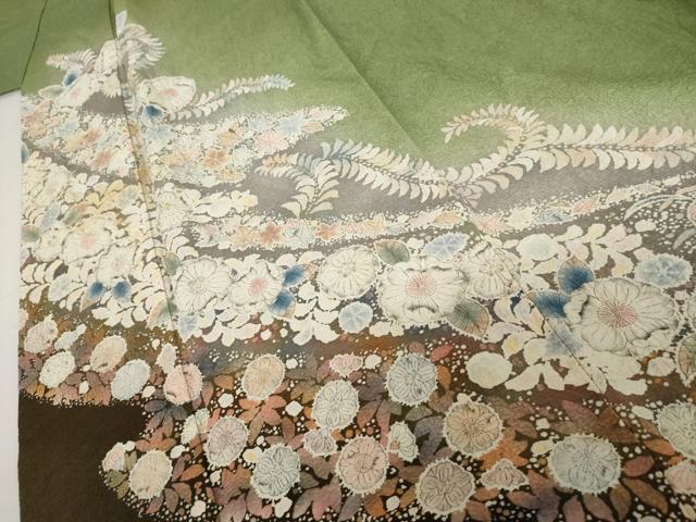平和屋着物●訪問着 作家物 辻が花 絞り 暈し染め 正絹 逸品 AABJ6697cs