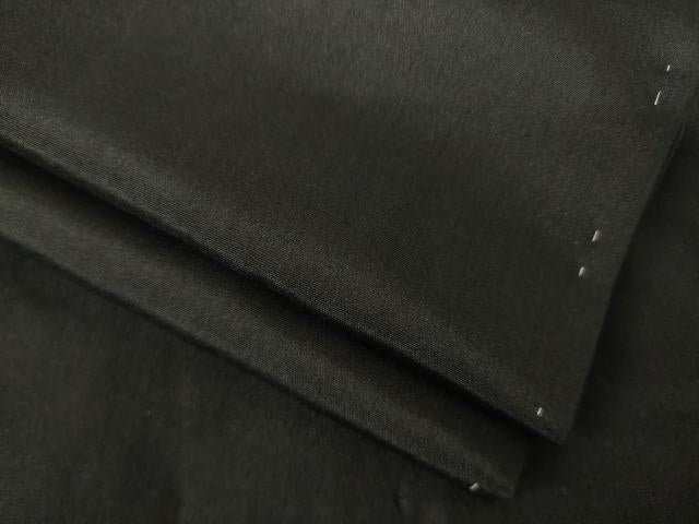 平和屋着物●男性 黒紋付・羽織セット 正絹 逸品 AABJ6749ck