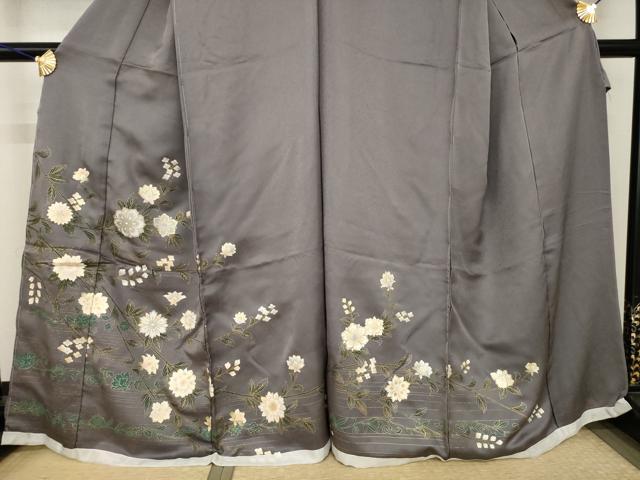 平和屋着物●訪問着 枝花文 金彩 仮絵羽 正絹 逸品 未使用 AABJ6760ck